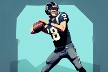 graphic of quarterback pulling back arm to throw football